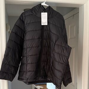 Athleta Black Packable Puffer Jacket